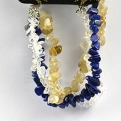Bratara placata cu cristale de lapis lazuli