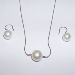 Set cu perle pe lant din argint