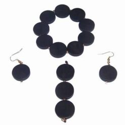 Bratara cu mix de cristale si Rudraksha, pe elastic