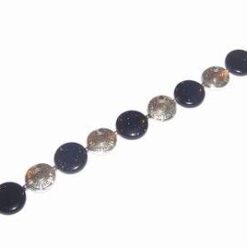 Bratara placata cu cristale de lapis lazuli
