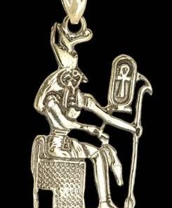 Pandantiv unisex cu simboluri egiptene, din bronz - Anubis