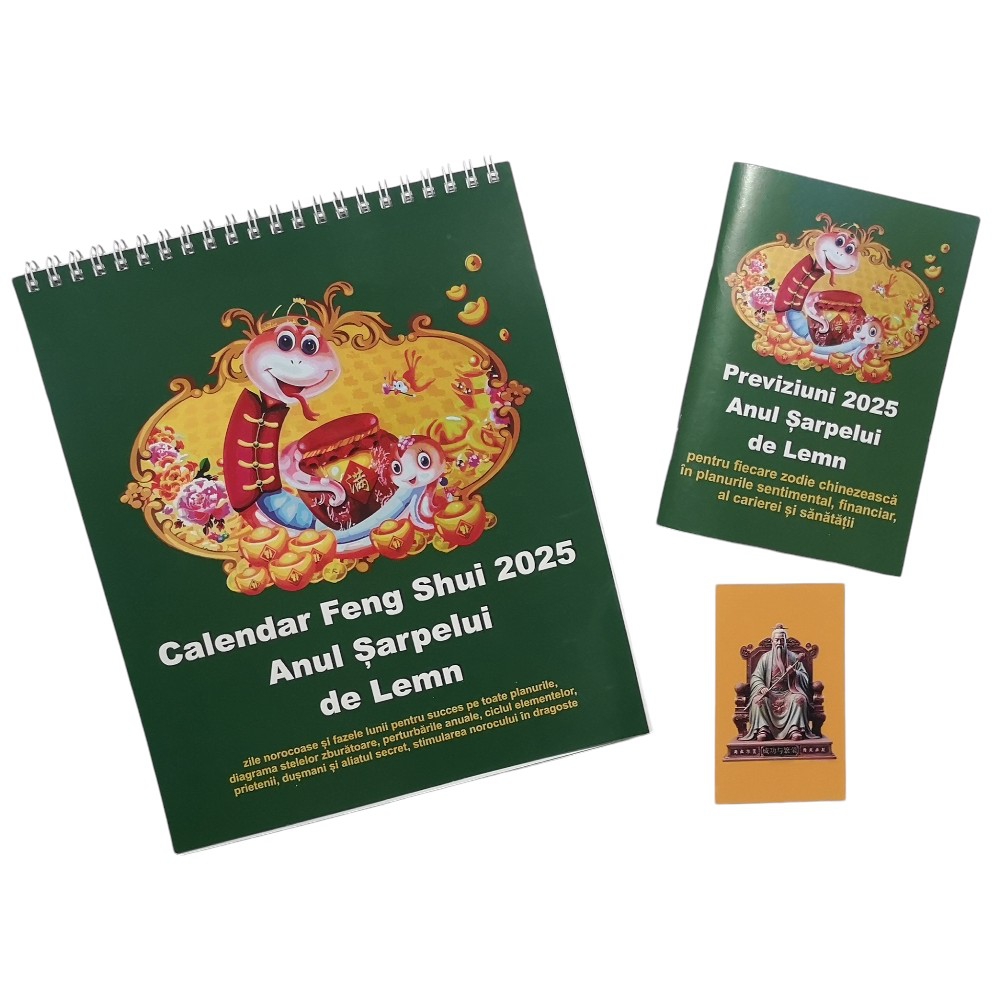 Calendar Feng Shui 2025 in limba romana kit complet