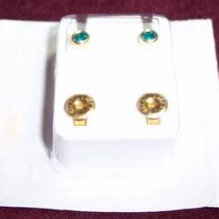Cercei placati cu argint si cristale Swarovski - piramida