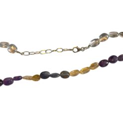 Colier din cristale mixte, cu inchizatoare din argint