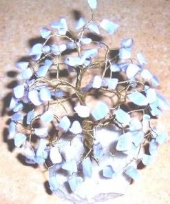 Copacel Feng Shui din cristale de calcedonie blu