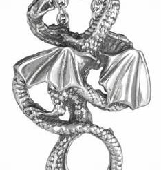 Dragonul imperial cu nod mistic pe lant