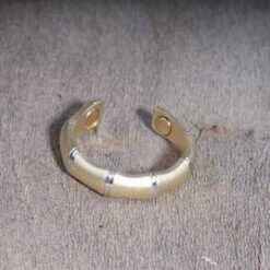 Inel din cupru, placat cu aur, cu magneti