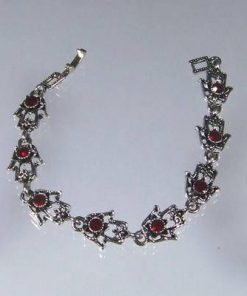 Bratara cu Hamsa / Palma lui Fatima din metal nobil