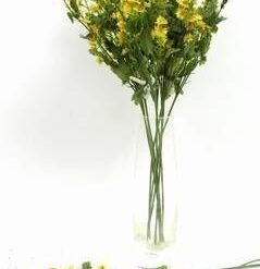 Crenguta cu flori de mar roz - 120 cm