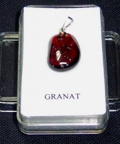 Inel din argint cu cristal de granat - unicat!