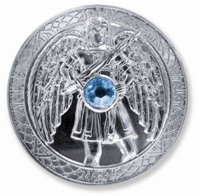 Moneda ingerului Mihael, placata cu argint