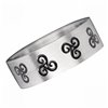 Inel celtic, unisex, din inox, cu cele 3 tipuri de noroc