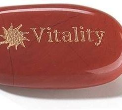 Cristal de jasp roscat cu simbolul vitalitatii