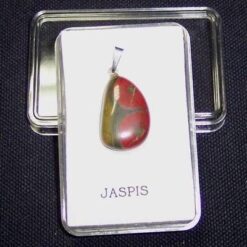 Pandantiv Feng Shui din argint 925 cu jasp rosu