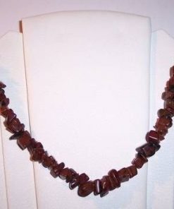 Colier din jasp roscat - lung