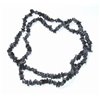 Colier din obsidian fulg de nea - lung