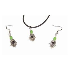 Set din metal cu cristale de hematit