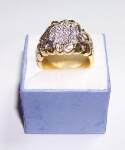 Inel placat cu aur de 14k, cu model