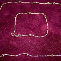 Set de bijuterii placate cu aur de 14k
