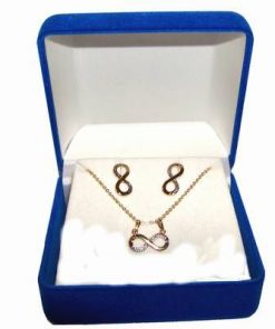 Set cu cifra 8 - placat cu aur de 18 k