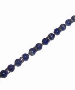 Set din aur de 14 K cu cristale de lapis lazuli si perle