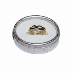 Merkaba din cristal de jasp roscat - ARGINTAT