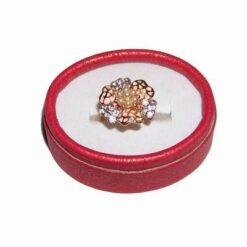 Merkaba din cristal de jasp roscat - ARGINTAT