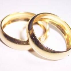 Set de verighete placate cu aur de 14 k