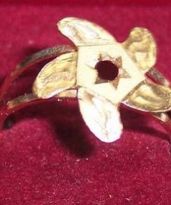 Inel placat cu aur de 14k, cu cristale transparente