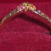 Inel placat cu aur de 14k si  cristale