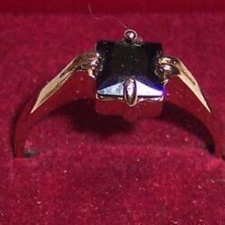 Inel placat cu aur de 14k si onix