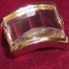 Inel placat cu aur de 14k si cristal