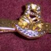 Ac de cravata, placat cu aur de 14 k
