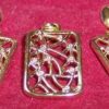 Set de bijuterii placate cu aur de 14k