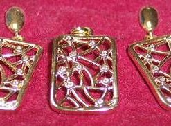Set de bijuterii placate cu aur de 14k - model unicat !