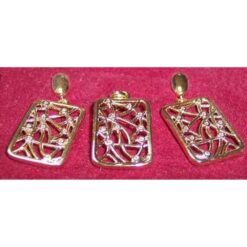 Set de bijuterii placate cu aur de 14k