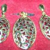 Set de bijuterii placate cu aur de 14k