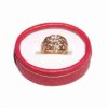 Inel placat cu aur de 14k, cu cristal transparent