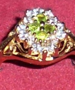 Inel placat cu aur de 14k, cu model