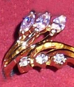 Inel placat cu aur de 14k, cu model