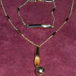 Set de bijuterii placate cu aur de 14k