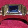 Inel placat cu aur de 14k, model barbatesc