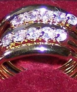 Inel placat cu aur de 14k, cu model