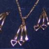 Set de bijuterii placate cu aur de 14k