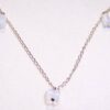 Colier placat cu aur de 14 k si cristale de opal