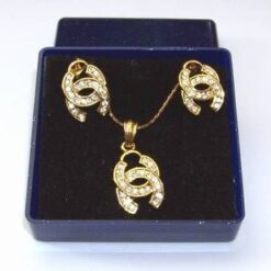 Set cu cifra 8, placate cu aur 14K - pentru bogatie