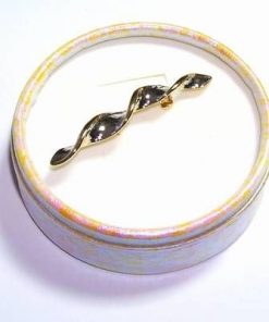 Brosa placata cu aur de 14k - model deosebit si unicat!