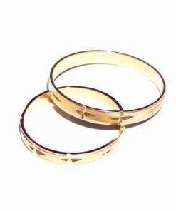Set de verighete placate cu aur de 14 k - model unicat !