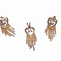 Set de bijuterii placate cu aur de 14k