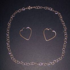 Set din argint 925 inimioare
